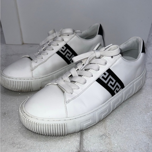 Versace white Greca sneakers
